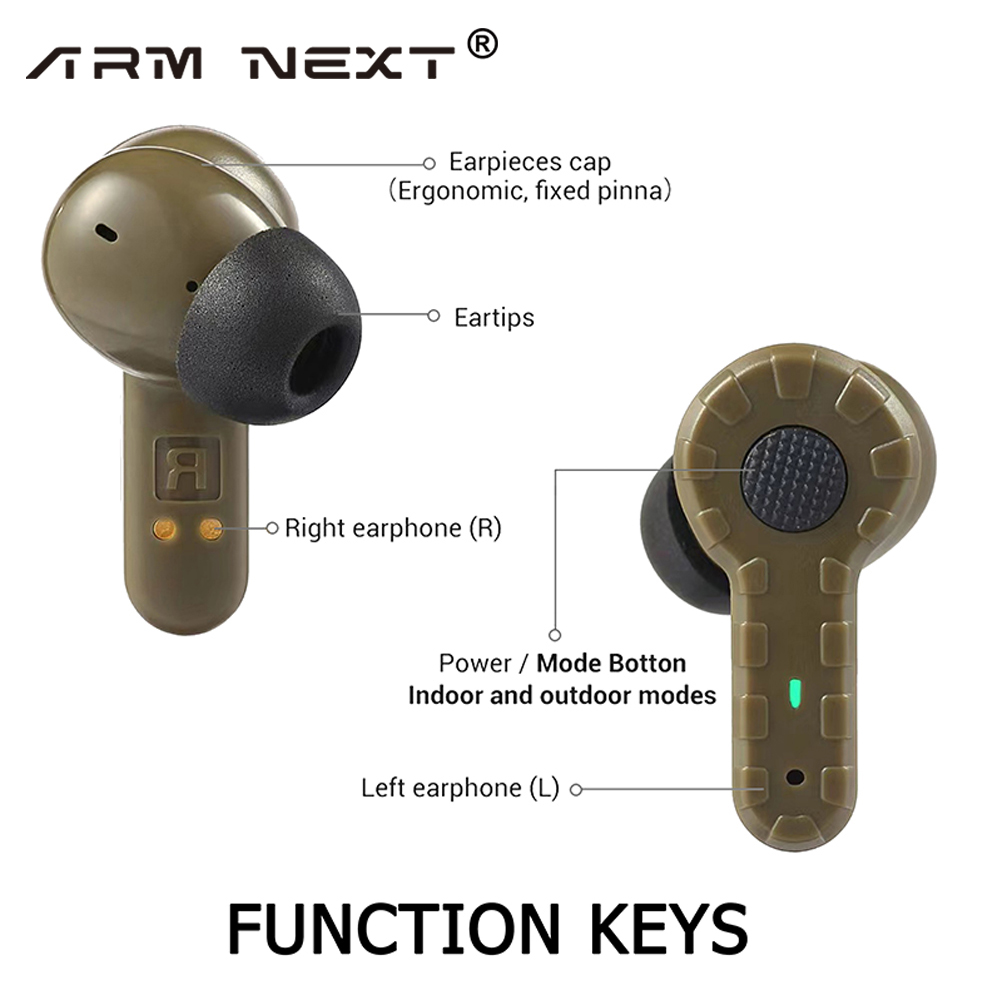 Shooting Ear Muff - Casque tactique ARM NEXT, bouchons d'oreilles
