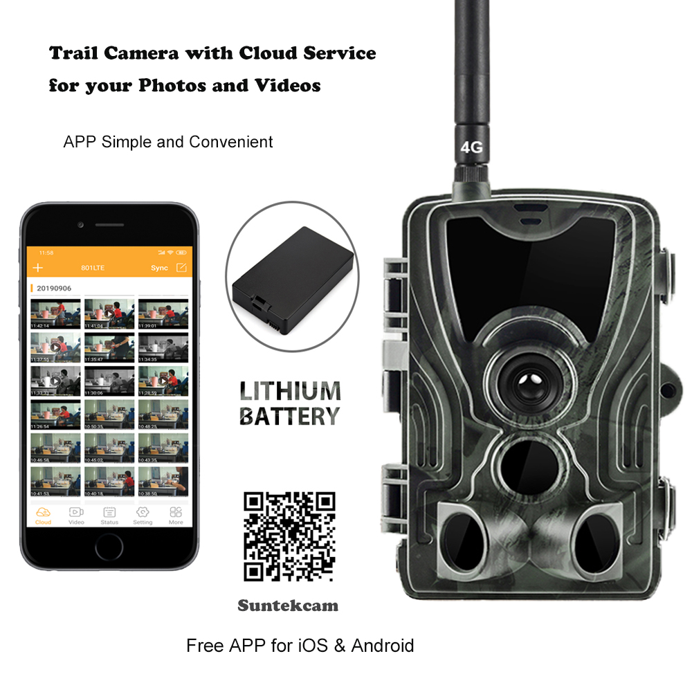 Outdoor Hunting Video Camera - Caméra de chasse 4G HC801PRO-LI avec