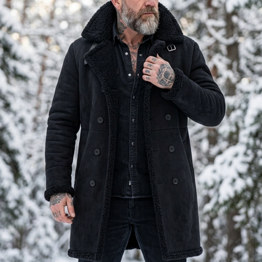 Hunting Outdoor Clothing - Veste d'hiver pour homme en faux