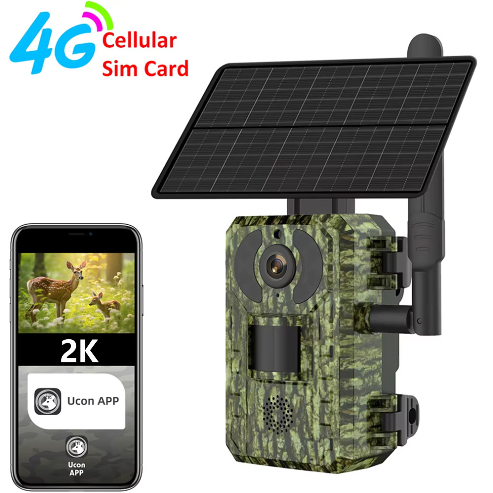 Outdoor Hunting Video Camera - Caméra de chasse solaire 4G cellulaire