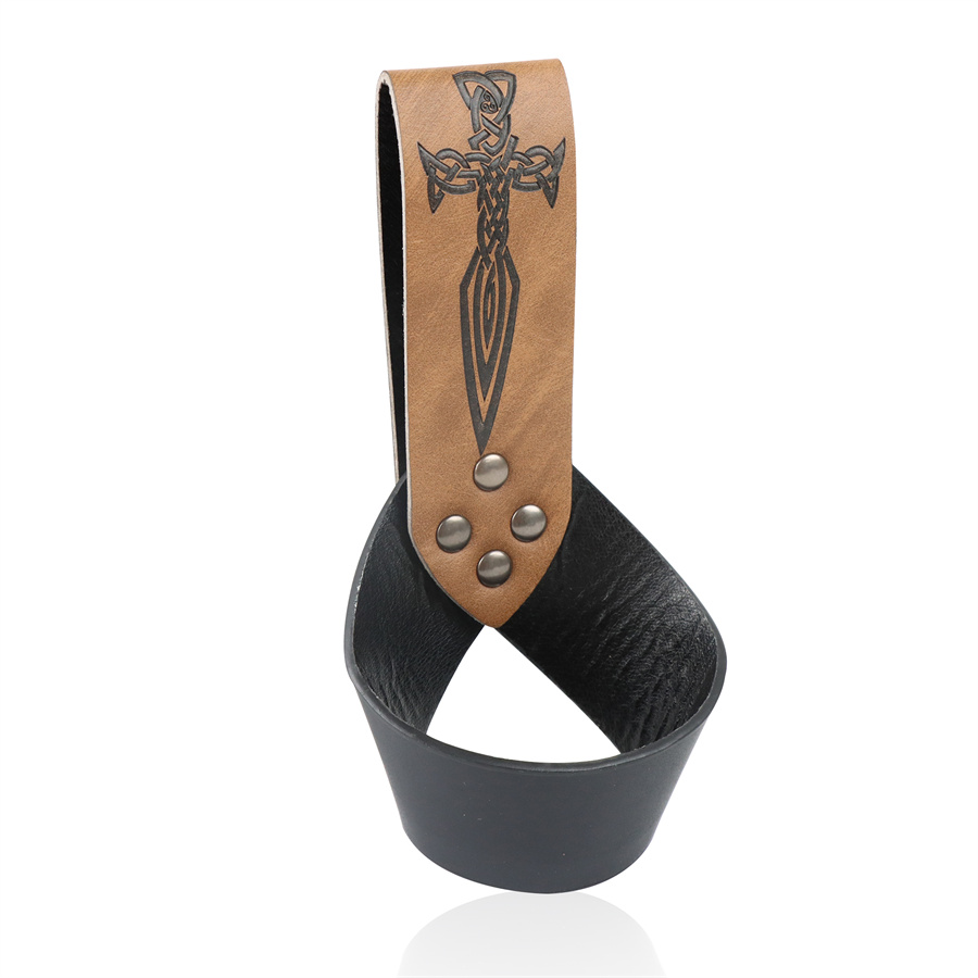 Outdoor Hunting Tv - Ceinture épée médiévale en cuir PU,