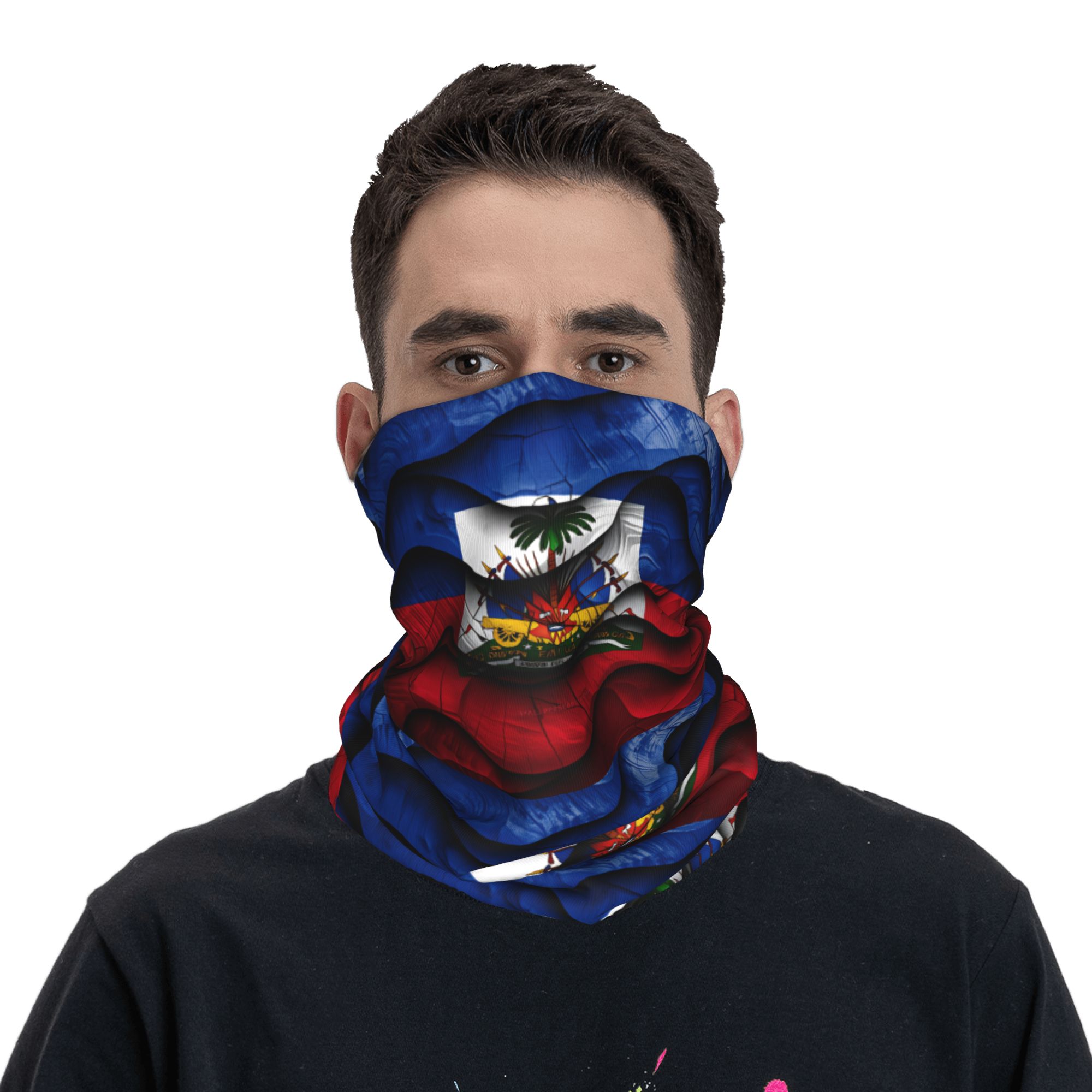 Balaclava avec drapeau d'Haïti - Outdoor Hunting Prints avis et prix