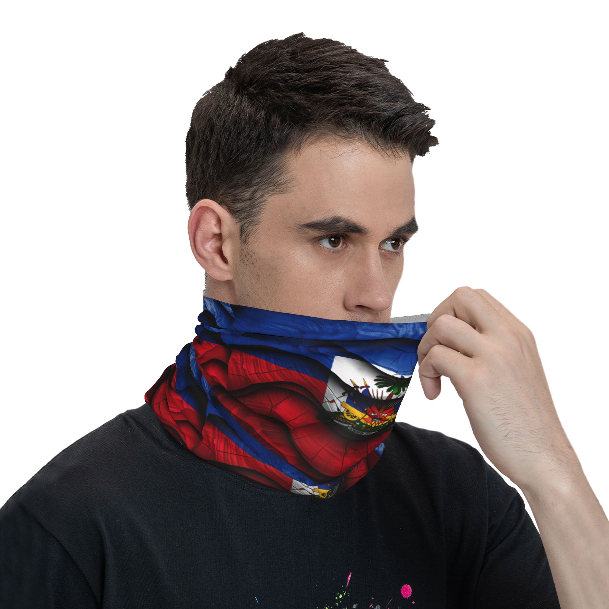 Balaclava avec drapeau d'Haïti - Outdoor Hunting Prints avis et prix