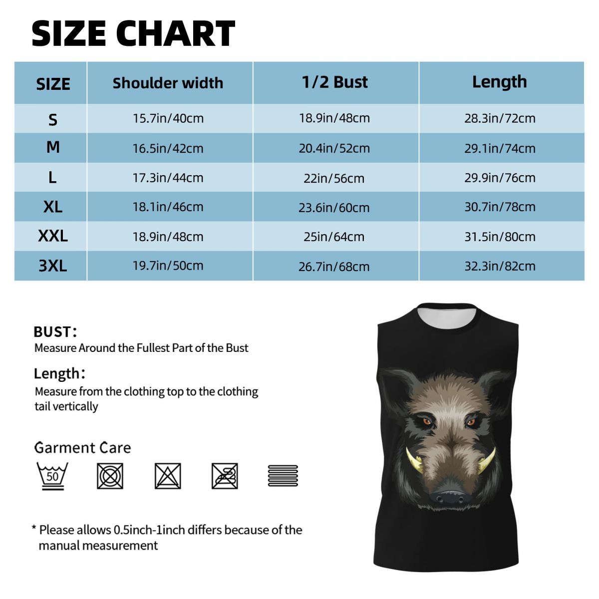 T-shirt sans manches imprimé p - Wildman Hunting & Outdoor Polokwane avis et prix