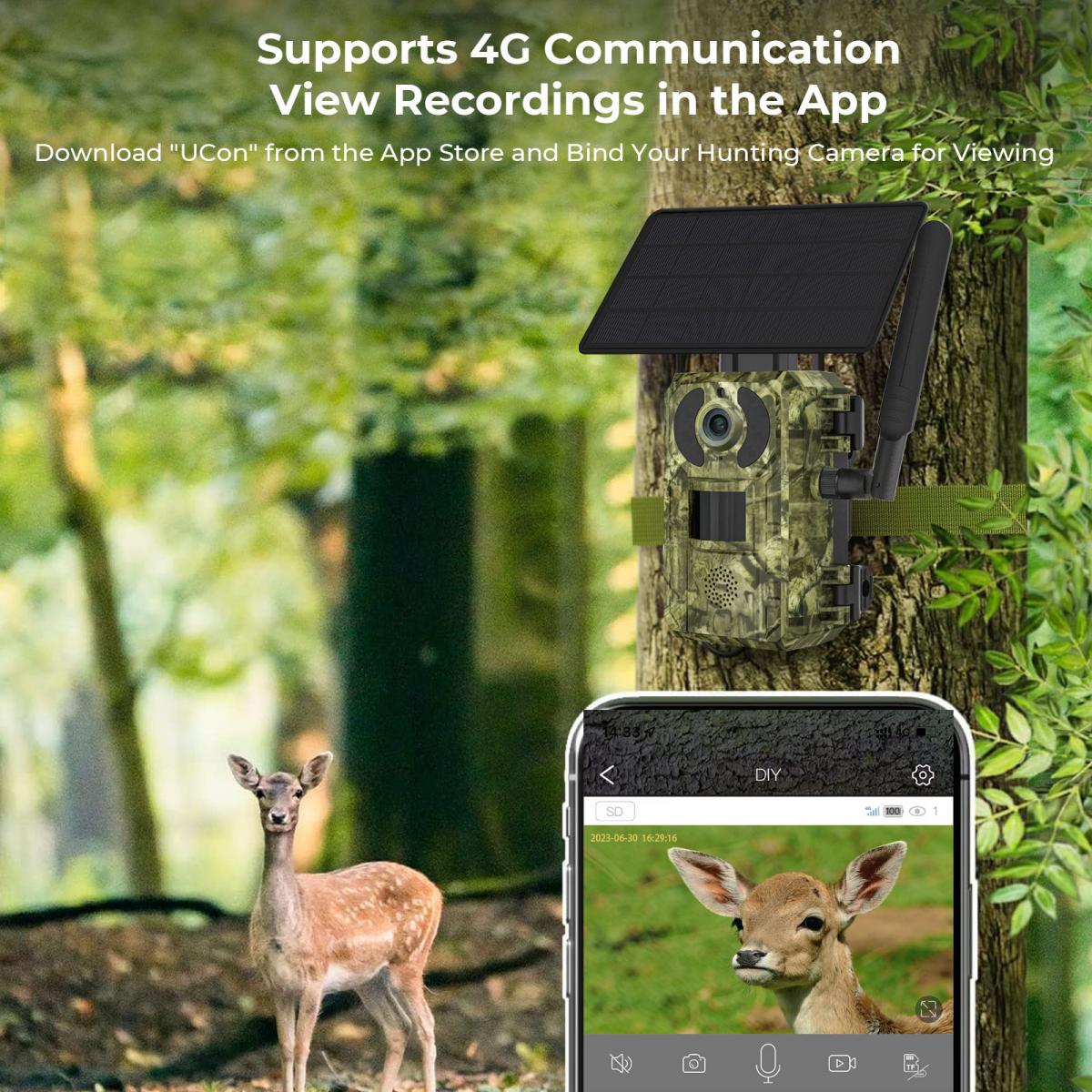 Caméra de chasse solaire 4G ce - Outdoor Hunting Video Camera avis et prix