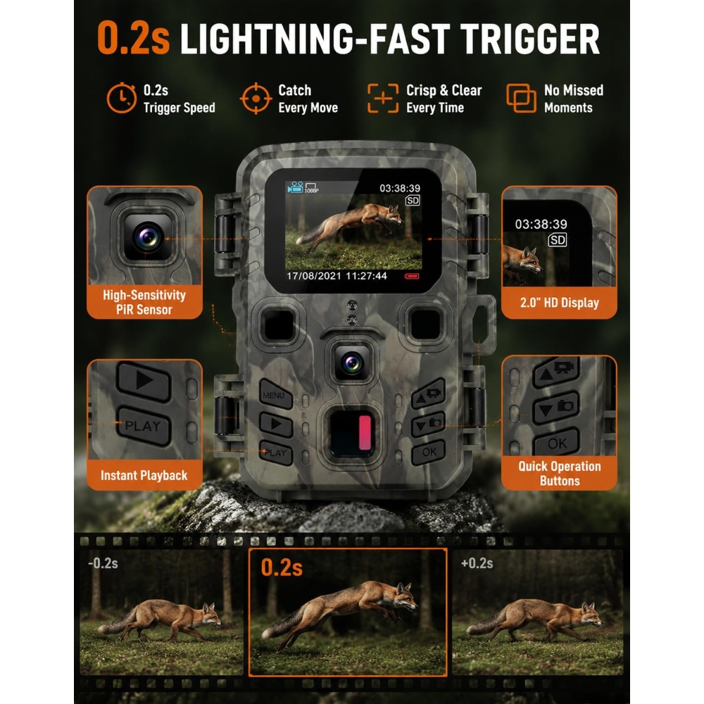 Mini caméra de jeu de piste, V - Outdoor Hunting Video Camera avis et prix